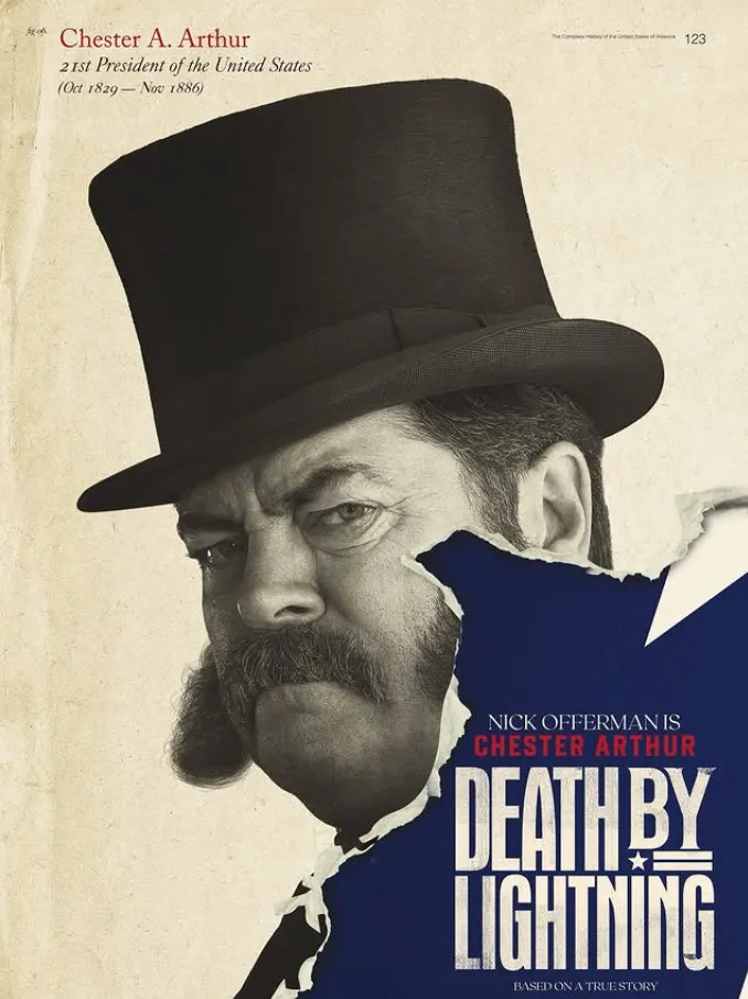 『デス・バイ・ライトニング』キャスト｜ニック・オファーマン(チェスター・A・アーサー役)